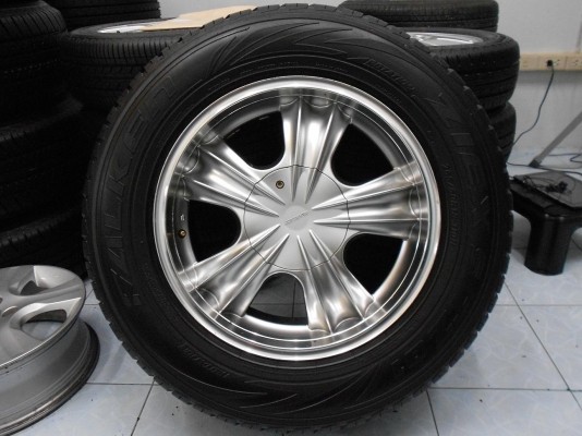 ขายล้อแม็กรถแต่งขอบ 18 (6/139) พร้อมยาง 265/60/18 ปี 11/เทิร์นได้-ใส่ฟรีค่ะ