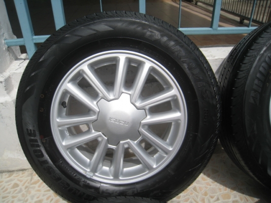 ขายล้อแม็กป้ายแดง  All New Isuzu d-max 16"x6.5" et41 6รู139 +ยางปี 13 (081-3747940)