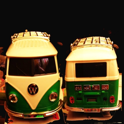 รถตู้โฟล์คหน้า V ( mini vw bus car speaker player )