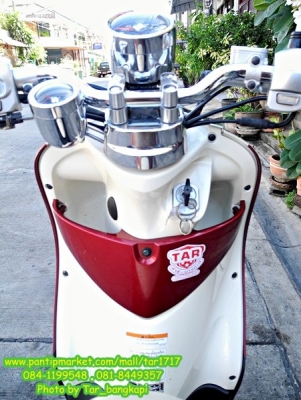 YAMAHA FINO สี แดง-ขาว ลาย Classic รุ่น TOP ปี 2012 ราคา 25,500 เท่านั้น