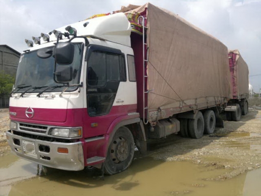 ขายรถพ่วง 24 ล้อ 2 เพลา กระบะเนียมคอกเกษตรดั้ม HINO PROFIA วางเครื่อง.6WA1-360 แรง ปี.54 รถสวยทั้งแม-ลูก สนใจโทร