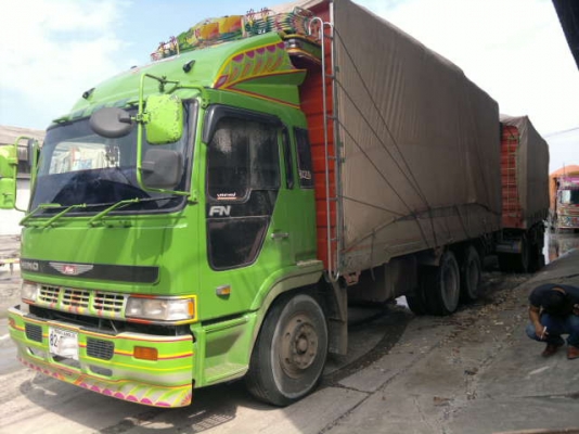 ขายรถพ่วง 24 ล้อ 2 เพลา กระบะเนียมคอกเกษตรดั้ม HINO PROFIA วางเครื่อง.6WA1-360 แรง ปี.54 รถสวยทั้งแม-ลูก สนใจโทร