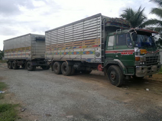 ขายรถพ่วง 22 ล้อ 2 เพลา แม่.ลูก กระบะมิเนียมคอกเกษตรดั้ม HINO FM227วางเครื่อง.P11C-320 แรง ลูกพ่วง 3 เพลา ปี.54 สวยๆรีบจองเลยครับ