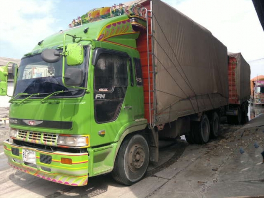 ขายรถพ่วง 22 ล้อ 2 เพลา แม่.ลูก กระบะมิเนียมคอกเกษตรดั้ม HINO FM227วางเครื่อง.P11C-320 แรง ลูกพ่วง 3 เพลา ปี.54 สวยๆรีบจองเลยครับ