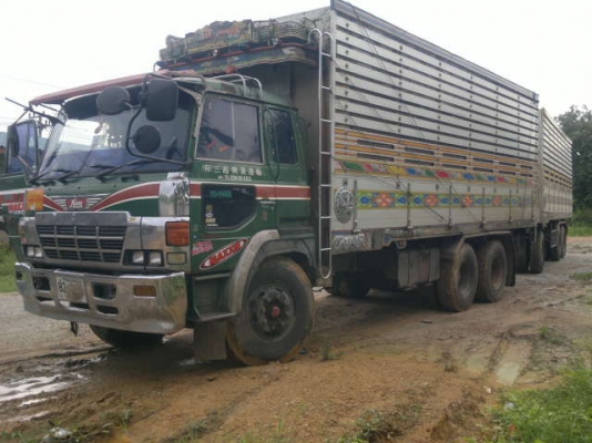 ขายรถพ่วง 22 ล้อ 2 เพลา แม่.ลูก กระบะมิเนียมคอกเกษตรดั้ม HINO FM227วางเครื่อง.P11C-320 แรง ลูกพ่วง 3 เพลา ปี.54 สวยๆรีบจองเลยครับ