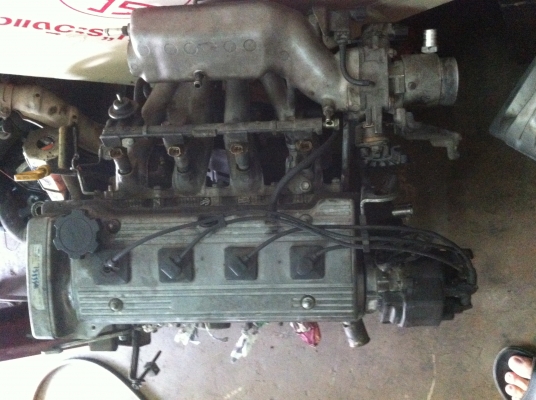 ขายเครื่อง toyota 4a 1600cc. เครื่องแห้งๆ ยกลงจากรถ