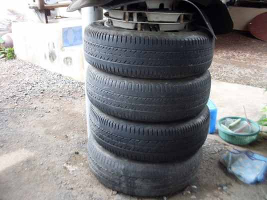 ขายกะทะล้อ+ยาง+ฝาครอบล้อ honda city ตามสภาพ ถอดจากรถเดิมๆ