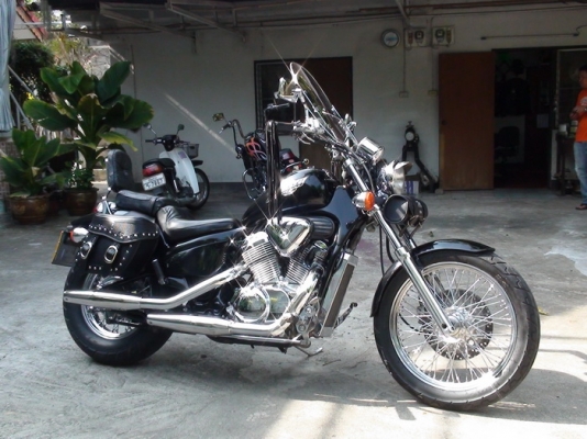 (((( ขาย Honda Steed 400CC ปี95 อินวอย+สรรพสามิต+30\% (สีดำ) เน้นเดิมๆ...