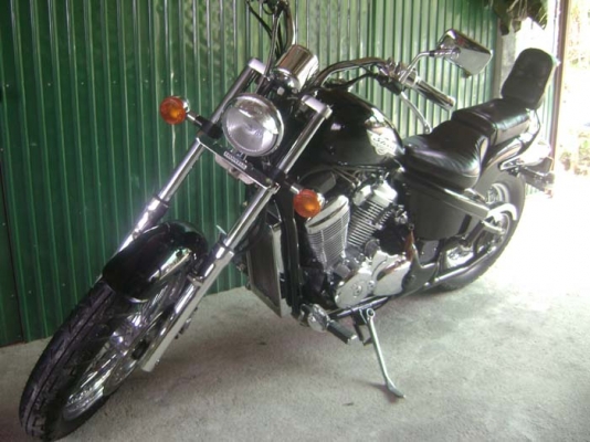 (((( ขาย Honda Steed 400CC ปี95 อินวอย+สรรพสามิต+30\% (สีดำ) เน้นเดิมๆ...