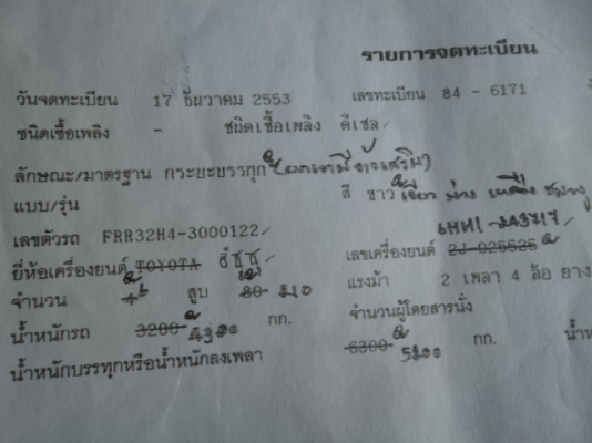 ขายรถ6ล้ออีซูซุเดก้าดั้ม สภาพพร้อมใช้งานคับ