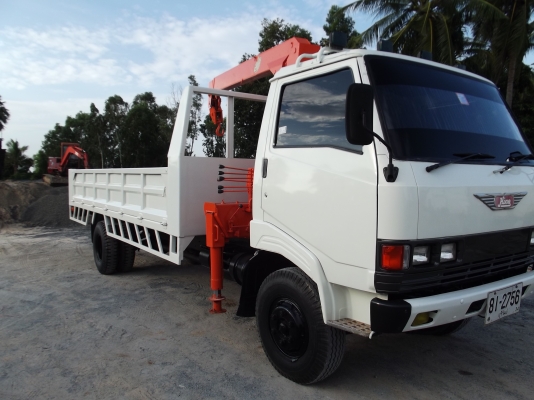 ลดราคาสุดๆ HINO  FC146A  150 แรงม้า WO6D  รถบรรทุกหกล้อติดเครนทานาโน่3ตัน3ปลอก2ชักช่วงยาว6เมตรกระบะยาว5.40 เมตร