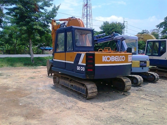 ขาย  รถแบคโฮ KOBELCO SK 03 เท่า PC60 รถเก่าญี่ปุ่น เอกสารอินวอยล์