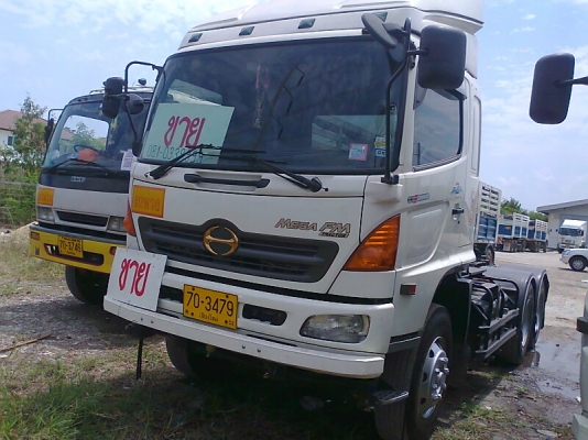 ขายด่วน..รถสิบล้อหัวลาก HINO MEGA FM 2PKPA  320 แรงม้า รถปี 50 เครื่องเดิม เกียร์เดิม รถสวยสภาพใหม่พร้อมใช้ มีทะเบียนครบ.