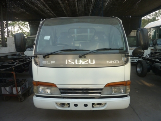 ISUZU NKR การ์ตุน 100 HP 4 สูบ  LPG + กระบะไม้คาร์โก้ ป้ายเล็กไม่ติดเวลา