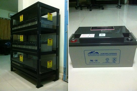 แบตเตอรี่แห้ง สำหรับ UPS LEOCH DJM1265(12V65AH)