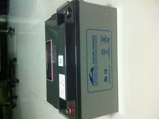 แบตเตอรี่แห้ง สำหรับ UPS LEOCH DJM1265(12V65AH)