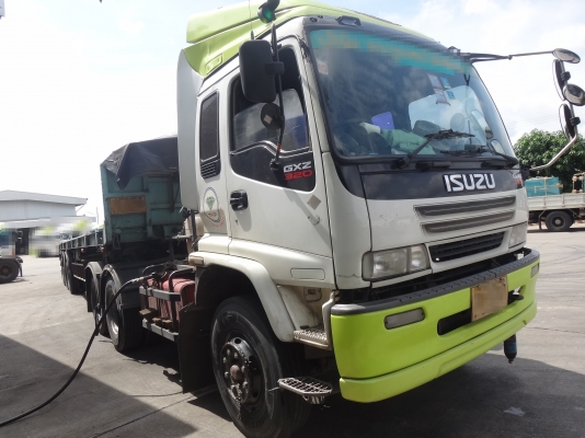 ขายด่วน  รถสิบล้อสองเพลาหัวลาก  พร้อมหางพื้นเรียบพนัส 3เพลา ยาว 12.50 เมตร  ISUZU  DEGA  270