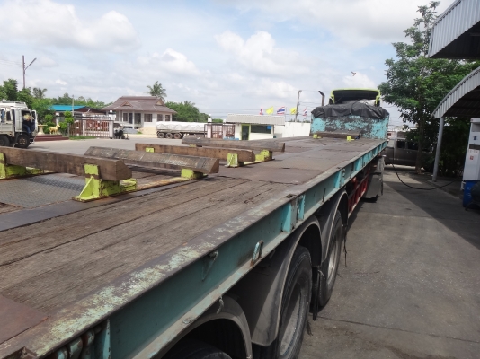 ขายด่วน  รถสิบล้อสองเพลาหัวลาก  พร้อมหางพื้นเรียบพนัส 3เพลา ยาว 12.50 เมตร  ISUZU  DEGA  270