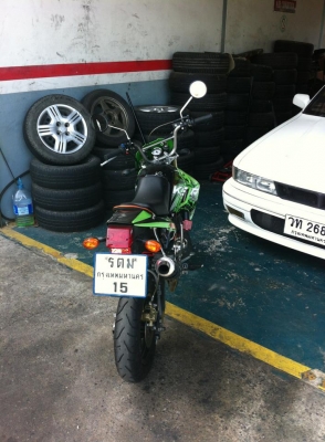 ksr ตัวเก่าสีเขียวแต่งสวยราคา 38,000บาท