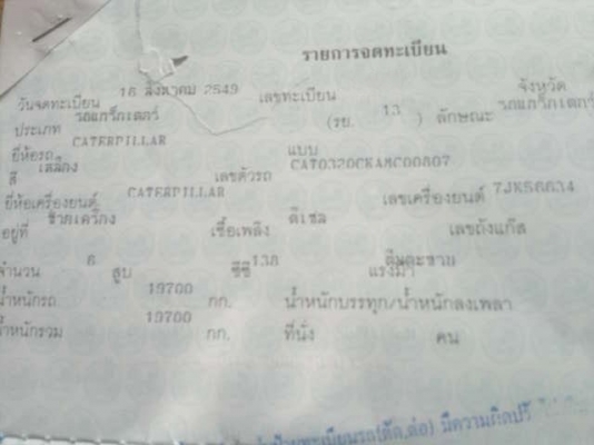 รถแบคโฮ CAT  320C  ( รถทำงาน 1x,xxx. ซม. )  สนใจติดต่อ 081 - 6079515