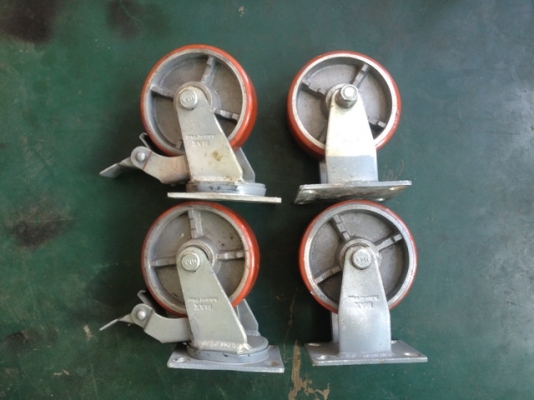 ขายล้อยูริเทน 6" โครงล้อหนา 6 มม.