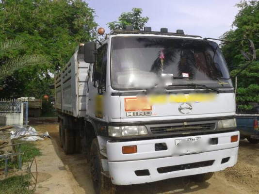 ขายรถบรรทุกสิบล้อดั๊มพ์ HINO 2K เครื่อง K13D-J10622 -240 แรง เกียร์เดิม ดั๊มพ์สามมิตร ระบบลากพ่วง รถบ้านแท้