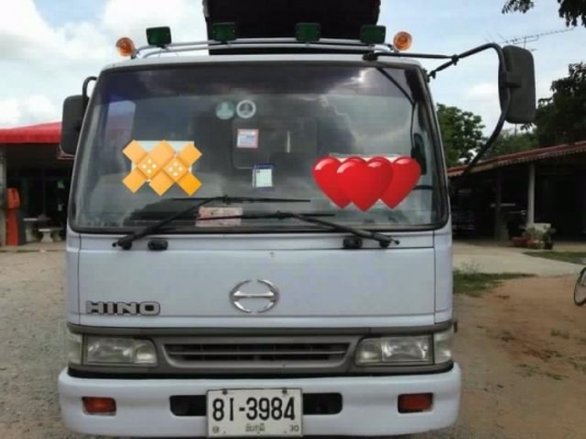 HINO FB4J 145 HP JO5C สมอเงิน หกล้อดั๊มพ์ กระบะดั๊มพ์เหล็ก 4 ตันความยาว 3.60 เมตรต่อดั๊มพ์ใหม่เอี่ยมสภาพสวยสุดๆ เครื่องแห้งแรงดี ภายในเก๋งสวยครบพร้อม แอร์เย็น พวงมาลัยเพาเวอร์ ระบบเบรคทริ๊ปฟี้ ช่วงล่างคัชซีสวยมาก ยาง 8.25 ขอบ 16 สภาพดี 80\% พร้อมบรรทุกพร้อ
