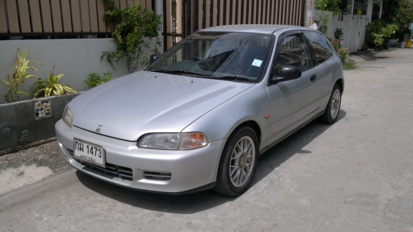 ขายถูกๆ ซีวิค3ประตู เครื่อง1.5 เกียร์ออโต้ ติดแก๊ส