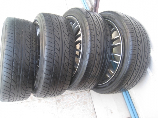 ขายล้อแม็กLenso cs 17"x7" et40 4รู100 + ยางปี 12,2 เส้นและปี 10,2 เส้น(081-3747940)