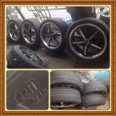 ขายแม็กมือ2 DOTZ ขอบ17 4รู100 + ยางปี11 ราคา9,900 บาทราคาถูก