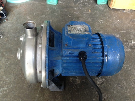 ขายปั้มน้ำหอยโข่ง Ebara 2 HP. 380 V สภาพสวย พร้อมใช้งาน หัวปั้มและใบพัดเป็นสแตนเลส อย่างดี