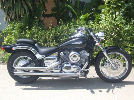 DRAGSTAR 400 custom ปี2002 ประกอบเก็บงานใหม่ ท่อแต่ง แฮนเดฟ <<สรรพสามิต>>