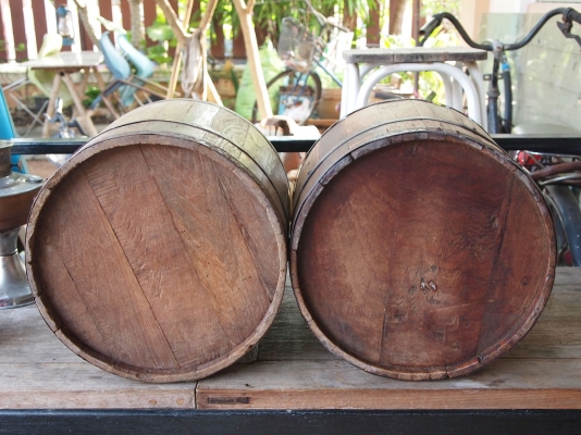 ถังตวงข้าวโบราณ