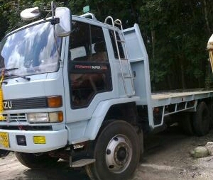 ขายรถ 10 ล้อพ่วง พื้้นเรียบ แม่ลูก Isuzu 240 รถห้างแท้