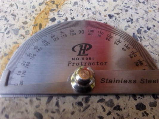 ชุดวัดมุมวัดองศา บรรทัดวัดมุมเป็นสแตนเลส ปรับองศาได้ วัดได้หลายแบบ