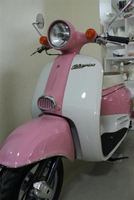 Honda Giorno 50cc ประกอบใหม่ งานคุณภาพ (สีชมพู-นมเย็น)