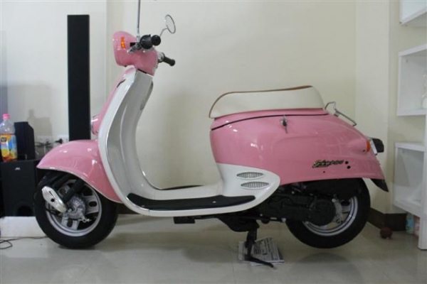 Honda Giorno 50cc ประกอบใหม่ งานคุณภาพ (สีชมพู-นมเย็น)