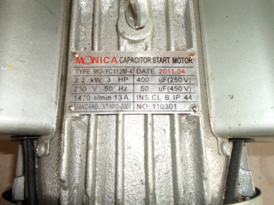 มอเตอร์ใหม่  3  แรง  2  สาย  ขาย 4,000