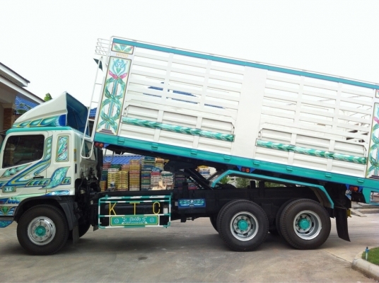ประกาศขายรถสิบล้อ 2 เพลา ดั้มพ์ ยี่ห้อ HINO รุ่น MEGA  220 แรงม้า ปี 2548  สภาพนางฟ้ายังอาย  ยางใหม่เอี่ยม สามารถเอาพ่วงมาชนได้เลย