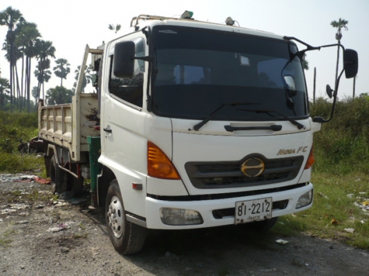 ขาย 6 ล้อ HINO FC4J 150 แรง ปี 49 ดั้มพ์ติดเครน 3 ตัน ด่วน!