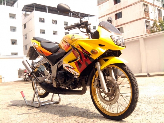 ขออนุญาติขาย HONDA LS 125R มือเดียว สีเหลืองดำ ล้อทอง