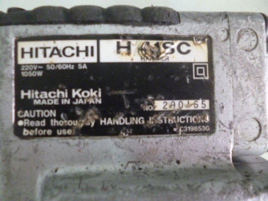 ขายสกัดไฟฟ้าฮิตาชิ รุ่น H41SC made in Japan มีหลายตัว พ่อค้าตัดได้คับ ขายสกัดไฟฟ้าฮิตาชิ รุ่น H41SC made in Japan มีหลายตัว พ่อค้าตัดได้คับ