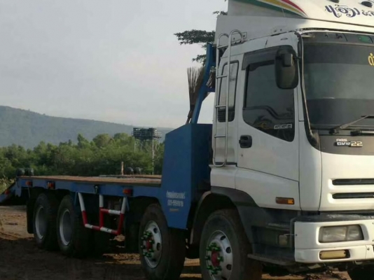 ISUZU DECA 240 HP 6SD1 รถหางปลา 12 ล้อ 2 คานหน้า สภาพสวยจัดพร้อมใช้งาน ใช้เหล็กสตรีมดำ (Steam Steel) อย่างดีในการท้ายลาด เครื่องดี ภายในเก๋งครบครัน แอร์เย็น พวงมาลัยเพาเวอร์ เบรคทริ๊ปฟี้ ช่วงล่างยางสภาพดี 80\% เอกสารทะเบียนภาษีครบพร้อมโอนครับ