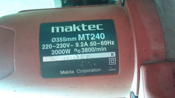 ขายไฟเบอร์ตัดเหล็ก Maktec-mt240 ขนาด 14 นิ้ว มือสอง