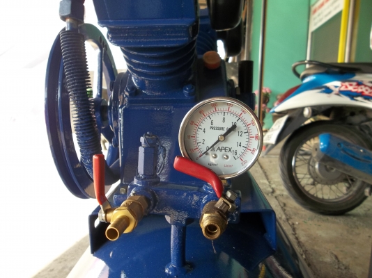 ขาย ปั๊มลม KAMA 2สูบ ขนาดถัง 125ลิตร สภาพใหม่