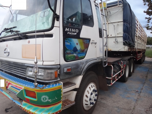 ขายด่วน  หัวลาก  10  ล้อสองเพลา  พร้อมหางคอก ยาว  12.50  เมตร  HINO  FM  3MF  240  พร้อมใช้งานตามปกติ