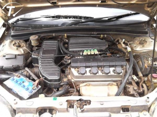 Honda Civic 1.7 Auto เครื่องวีเทค แอรแบคคู่ ABS เพาเวอร ไฟฟ้า แอรแบค กินแกส