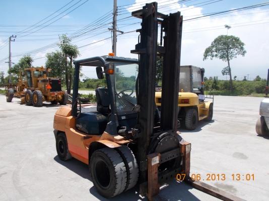 ขายรถฟอร์คลีฟท์ TOYOTA 7FDK40 เสา4M ดีเซลออโต้ปี2007,2895 ชม.สภาพดีมากๆ รถนอกนำเข้า ติดต่อมานะ 085-9049669