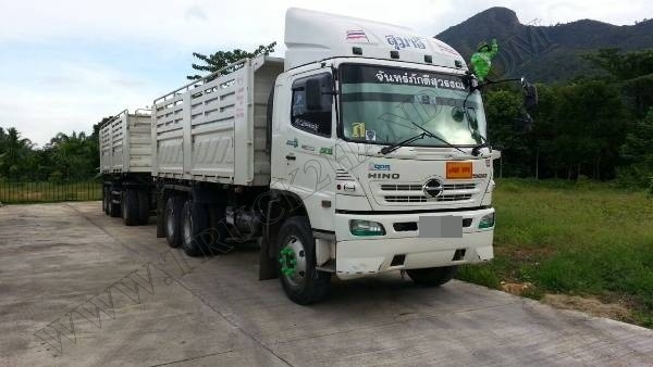 รถพ่วงดั๊มพ์ แม่-ลูก ยี่ห้อ HINO หาง 3 เพลาแท้ รถพ่วงดั๊มพ์ แม่-ลูก ยี่ห้อ HINO หาง 3 เพลาแท้