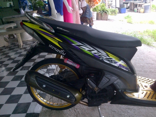 ขาย!ฮอนด้าคลิ๊ก แต่งสวย ปี50 รถเครื่องดีแน่นๆ  พร้อมใช้ ทะเบียน+เอกสารโอน ภาษีไม่หมด